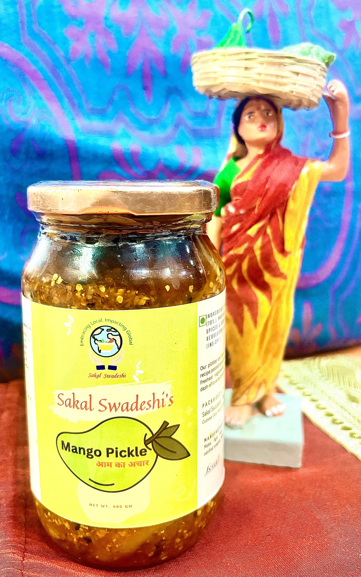 Spicy and Tangy Indian Mango Pickle (Aam ka Achaar) - A Taste of Tradition, made with love and swadeshi values!!